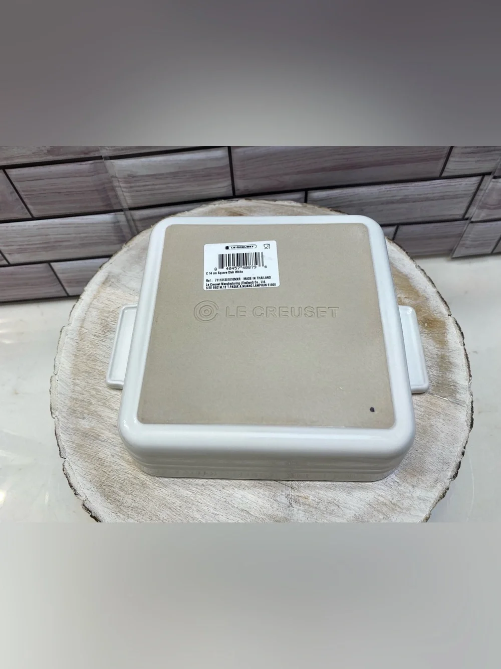 Le creuset🩷(1) Heritage Square Dish 6inch/ 14cm white NWT